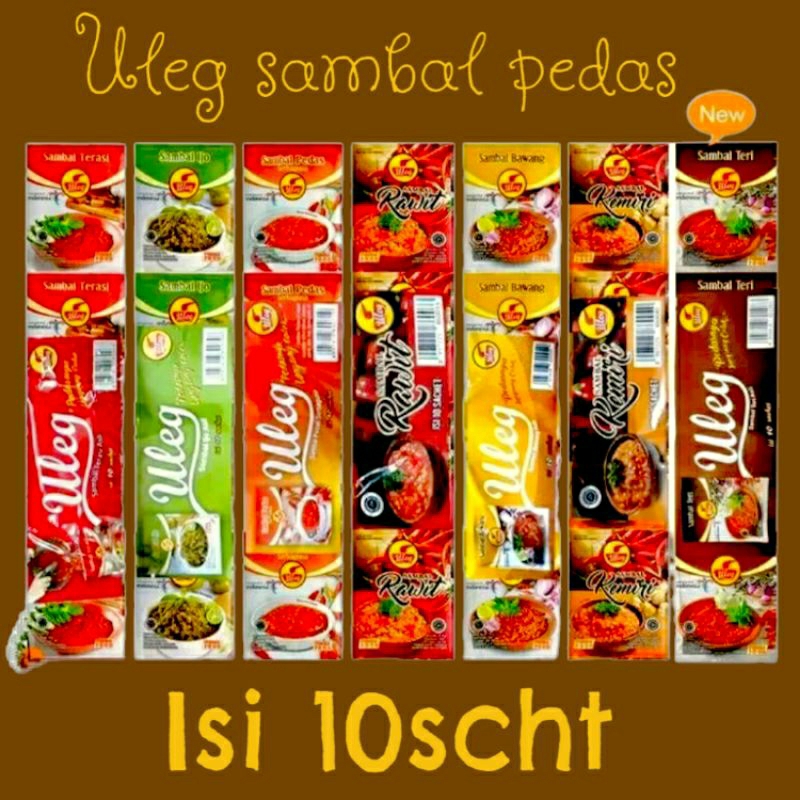 

ULEG SAMBAL PEDAS FINNA SAMBAL ULEG RUMAHAN INSTANT PERPACK ISI 10 SACHET SAMBAL RENDANG SAMBAL TERASI SAMBAL PEDAS SAMBAL BAWANG SAMBAL TERI SAMBAL GEPREK SAMBAL IJO SAMBAL UDANG SAMBAL RAWIT SAMBAL KEMIRI