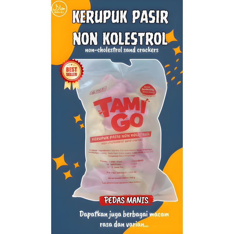 

KERUPUK PASIR NON KOLESTROL 150gr/TAMI GO/MURAH ENAK/HALAL/BERBAGAI VARIAN