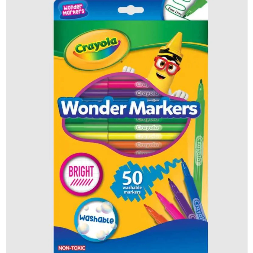 

Crayola Set 50 Pcs Colors Wonder Markers