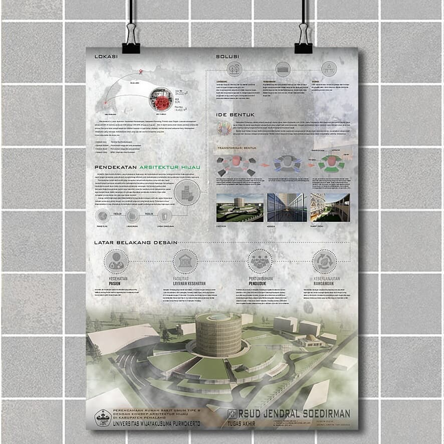 TERMURAH  Jasa Membuat Poster Arsitektur  Untuk Presentasi Studio/Tugas Akhir Ukuran A0