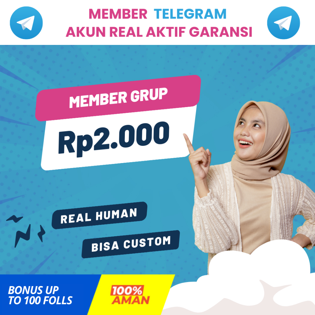 [PROMO] Jasa Tambah Member Reaction Grup Telegram 100% Asli Manusia