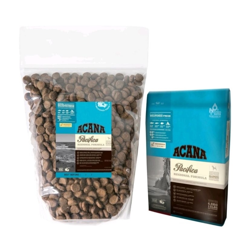 acana 1 kg grain free puppy to adult dog pacifica premium food makanan anjing repack