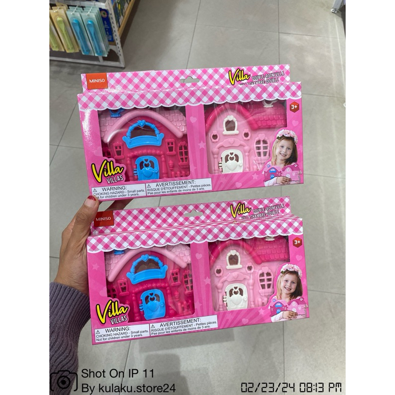 Miniso Double-Room Villa (2 Assorted Models) /  mainan lego anak cewek / kado anak cewek