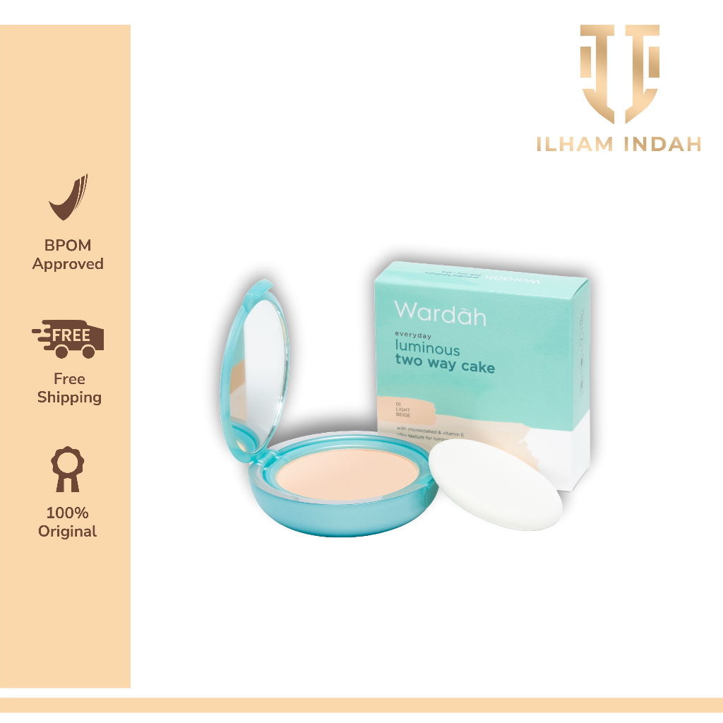 Wardah Luminous Two Way Cake.