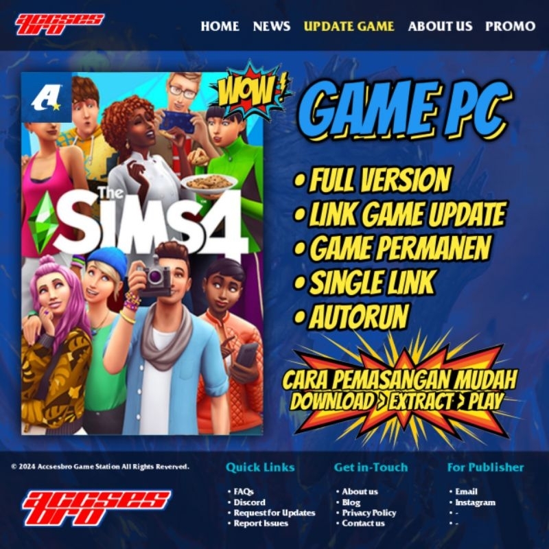 The Sims 4 Complete Edition - Game PC/Laptop Autorun Installer