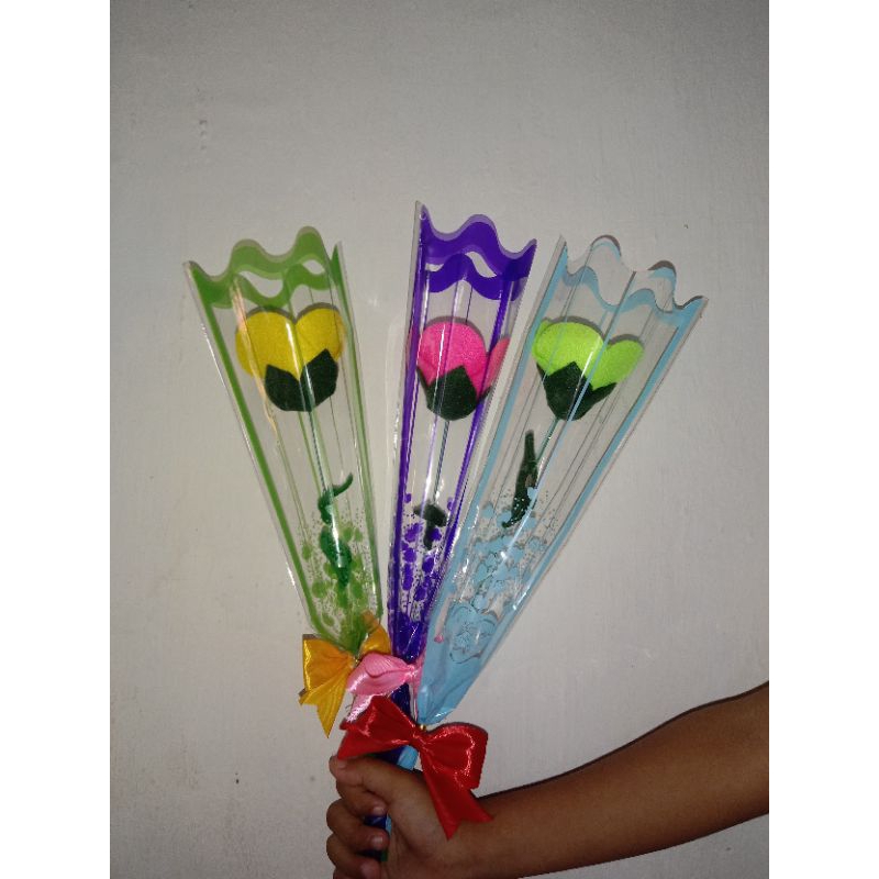 bunga flanel 1 tangkai