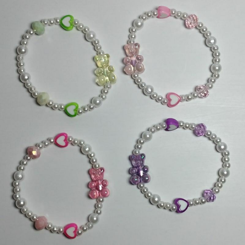 GUMMY BEAR BEADS BRACELET | BEADS BRACELET | BEADS JEWELRY | GELANG MANIK