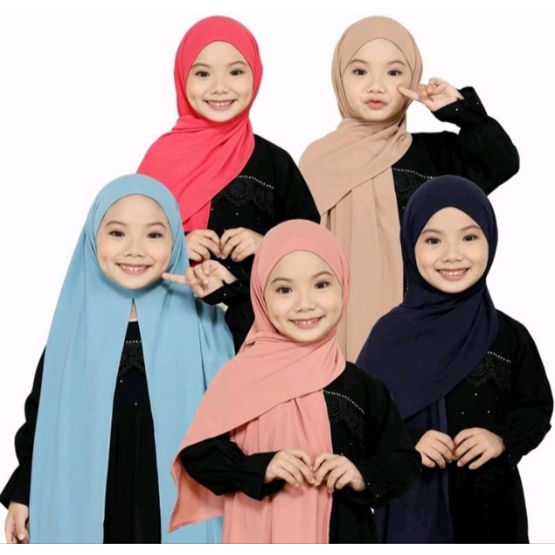 Pasmina anak instan/Pashmina instan anak/Pasmina anak