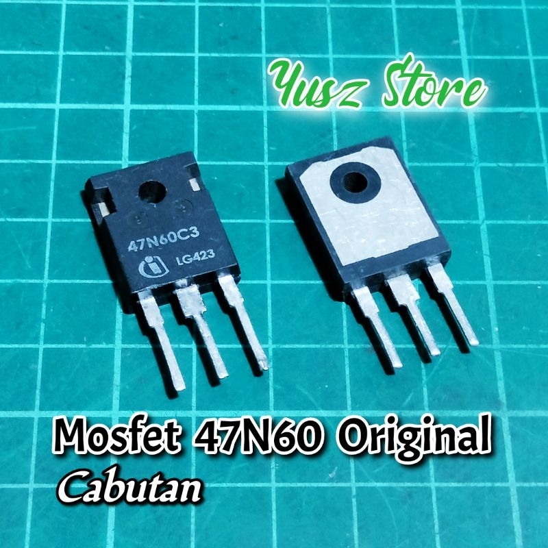 Mosfet 47N60 Original 47n60c3 Cabutan untuk SMPS / Power Supply