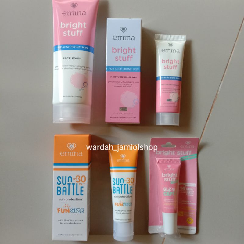 Sepaket Emina Acne Prone 4in1 Basic Skincare (Skincare kurangi jerawat)