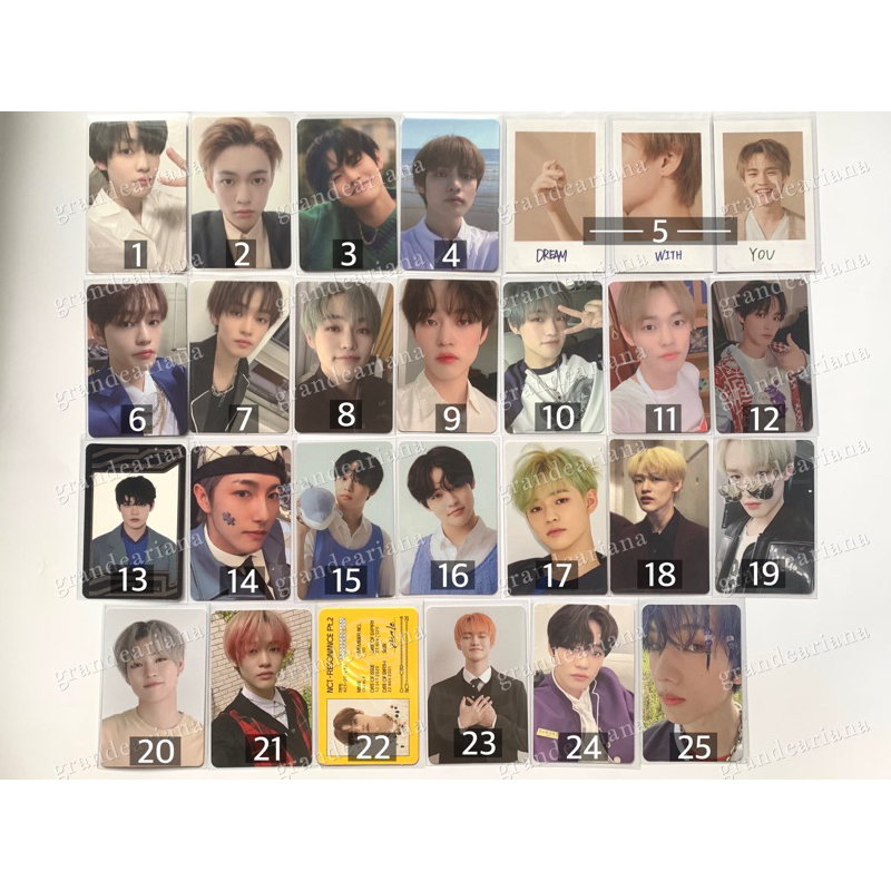 NCT Dream Chenle Photocard / PC (golden age hottracks ht kihno pola hello future hf helfut acekit sg