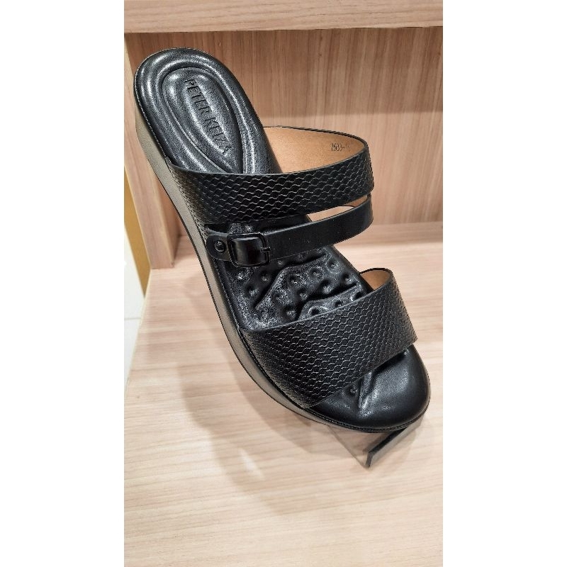 Sandal Wanita Brand PETER KEIZA alas empuk nyaman Tinggi 3cm
