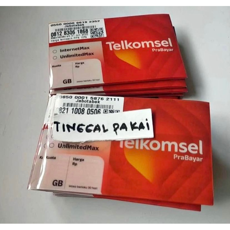 TELKOMSEL SIAP PAKAI, EX SMS ONLY, BEBAS PENGEMBALIAN