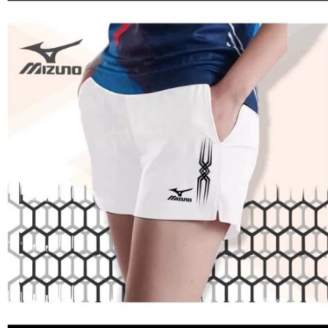 Celana pendek voli cewek celana olahraga short pants hitam polos logo sport celana voli wanita mizun