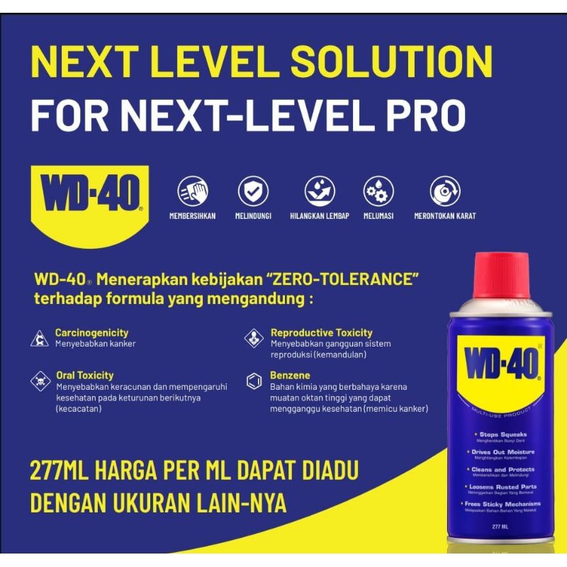 Pelumas Anti Karat WD40 WD 40 277ml Anti Karat