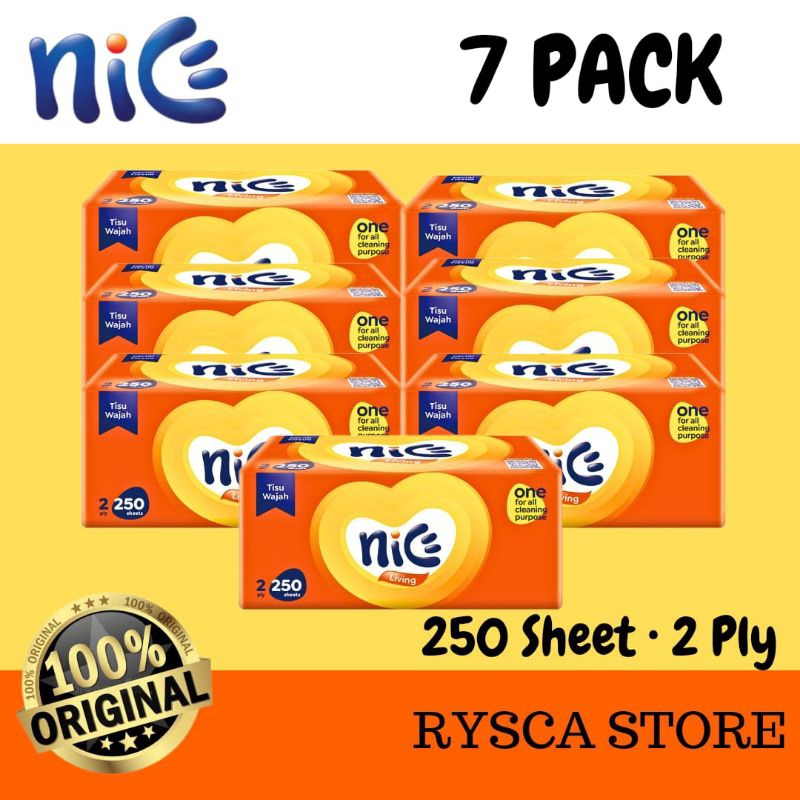 Tisu Nice Murah 250 Sheet 2 Ply - PAKET ISI 7 PACK