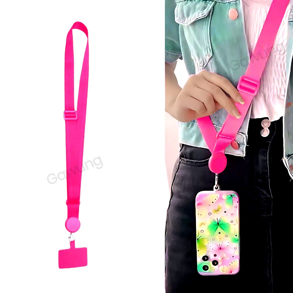 zP Tali Gantungan Hitam Kalung Hp Tebal Lanyard Leher Handphone HPHITM  J