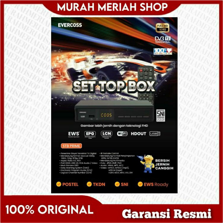 Evercoss STB Prime Set Top Box Garansi Resmi