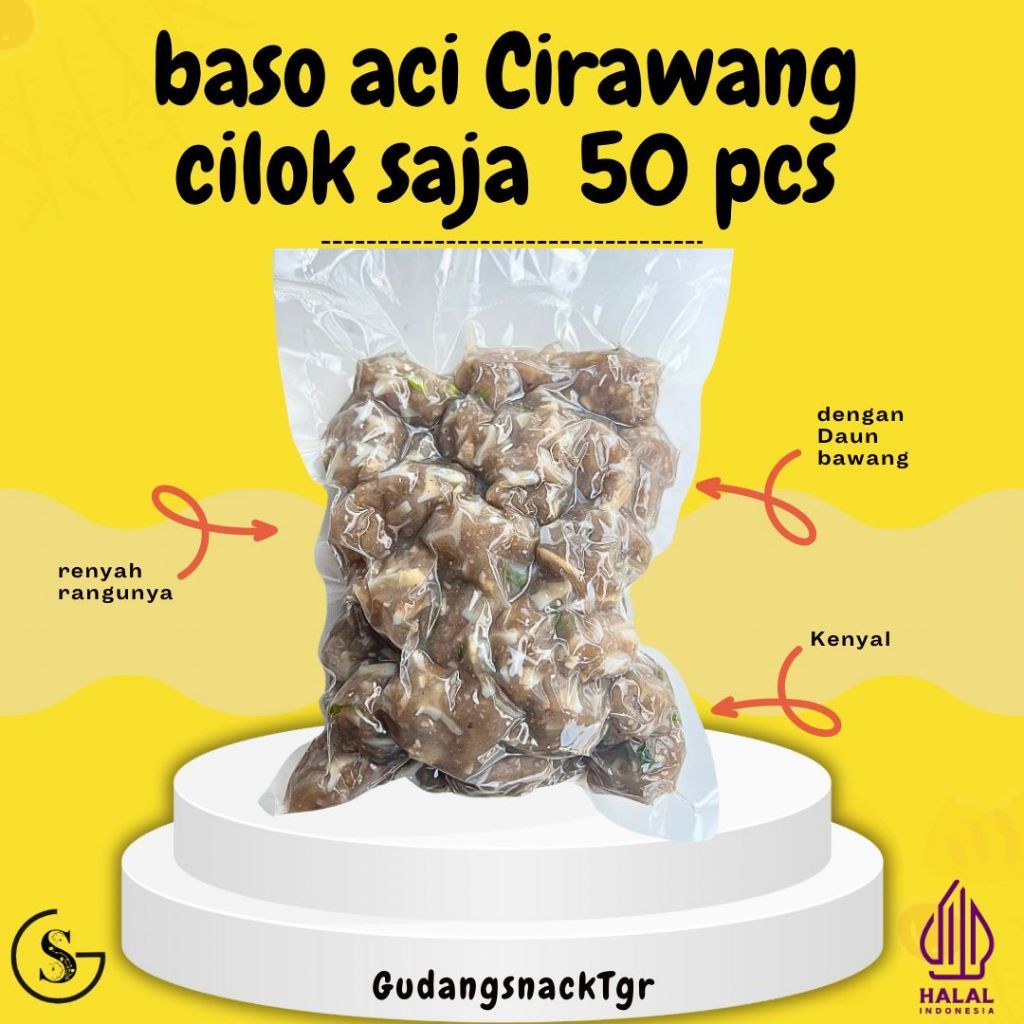 

BASO ACI CIRAWANG 50 PCS (hanya Baso aci saja) Hotpot Instan