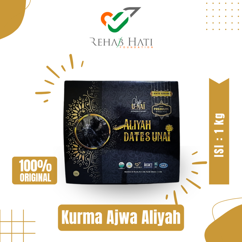 

Pomos akhir tahun 12.12 Kurma AJWA Aliyah unai / Kurma Nabi Asli Madinah / 500gr dan 1kg