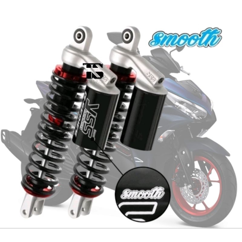 Shock YSS G Series Smooth Aerox Black // Original By YSS Suspension // Shock YSS Aerox 305 Mm Hitam 