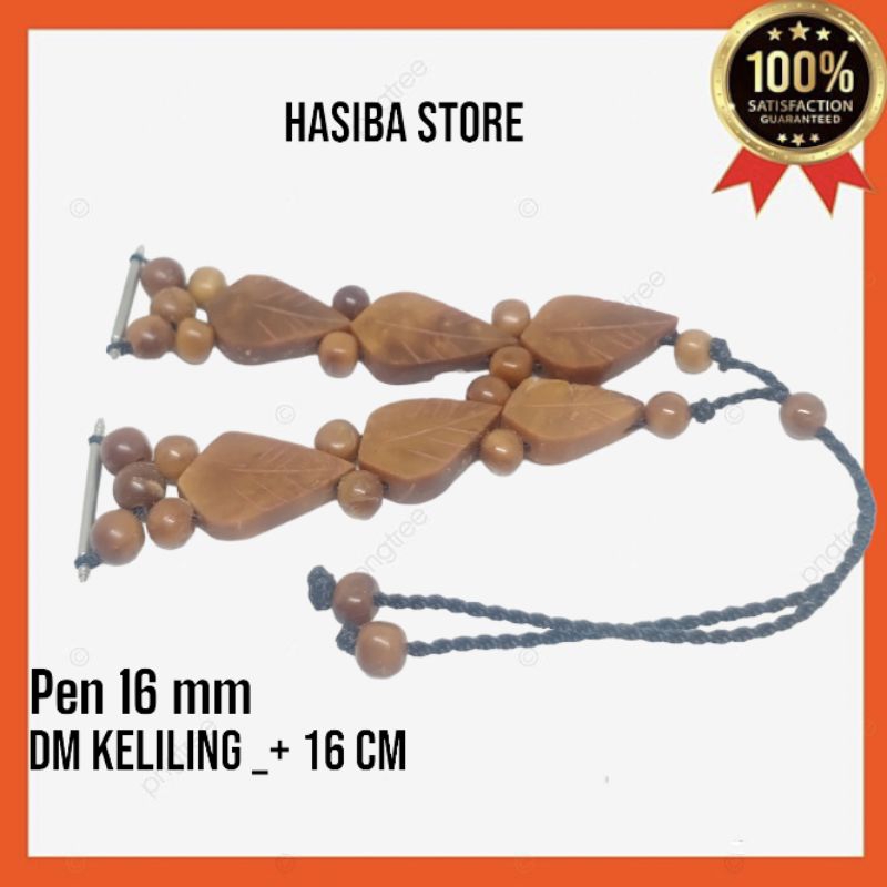 Tali jam tangan berbahan Kayu kokka pen jam Daun