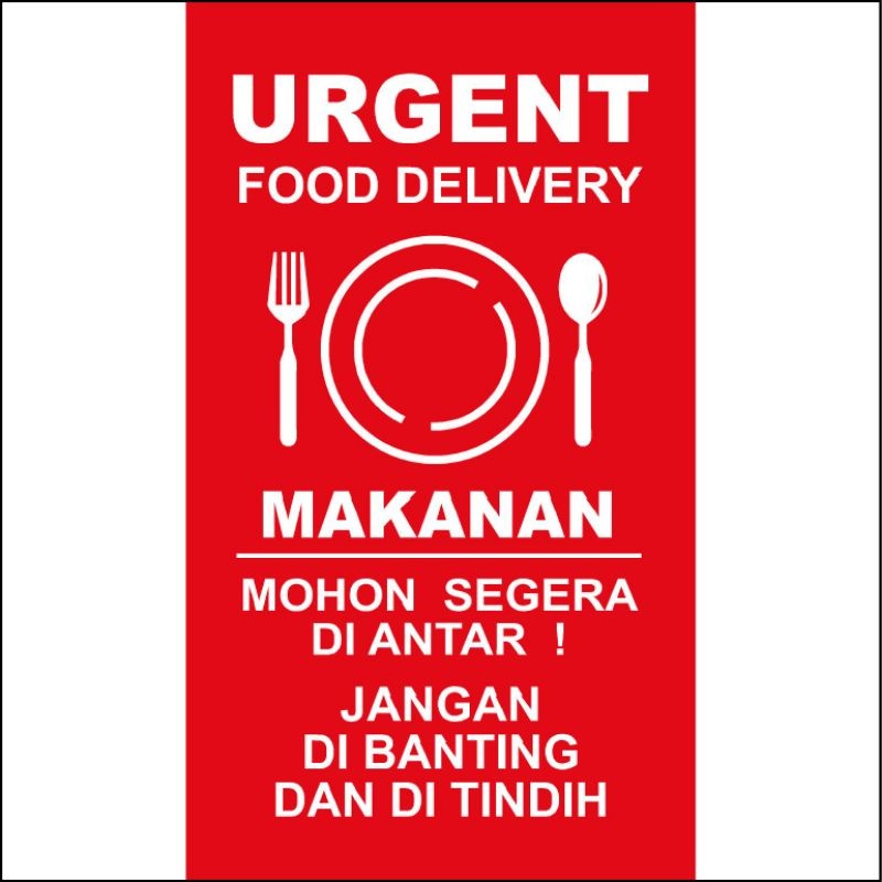 

Sticker FOOD STUFF ON BOARD 5x7 Stiker Makanan mempercepat pengiriman