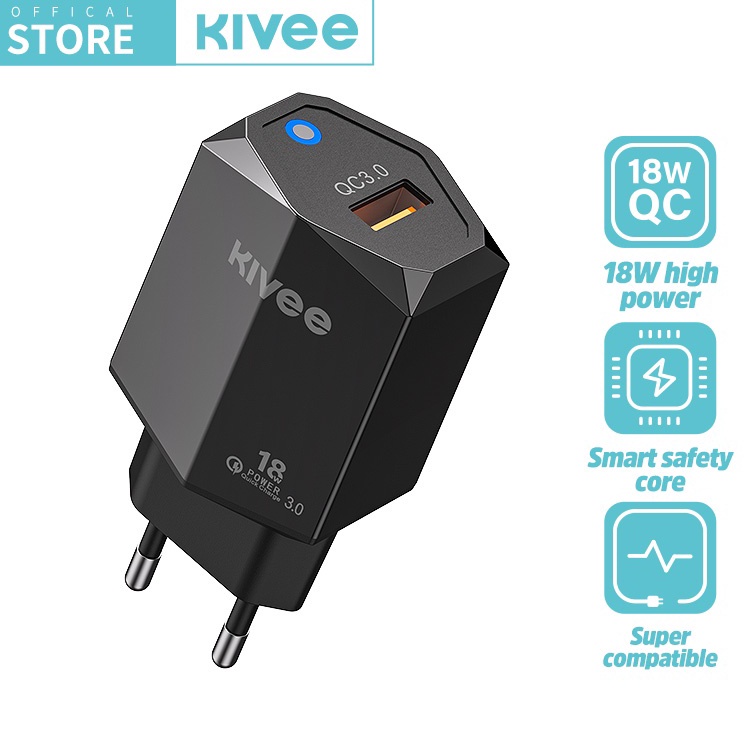 Hof HOTKIVEE charger oppo samsung xiaomi kepala charger fast charging 18w Wall Charger adaptor Quick