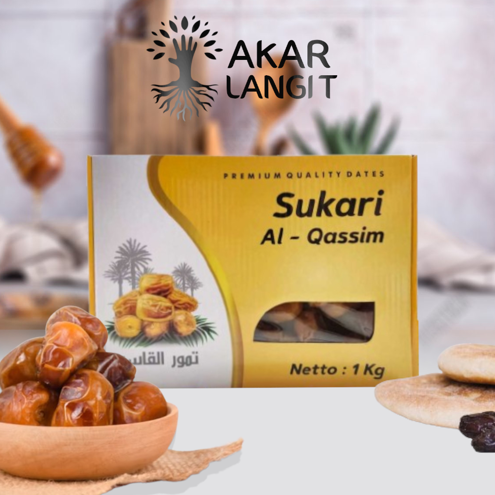 

Kurma Sukari 1kg/ Kurma Sukkari Sukari Basah Al Qasim Kurma raja murah 1 kg