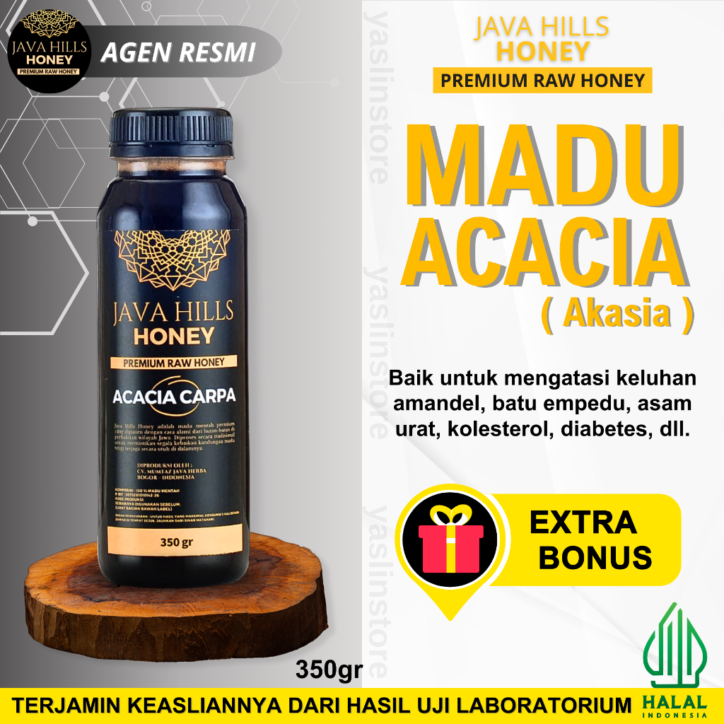 

MADU MURNI AKASIA ACACIA JAVA HILLS HONEY ASLI RAW HONEY 330gr