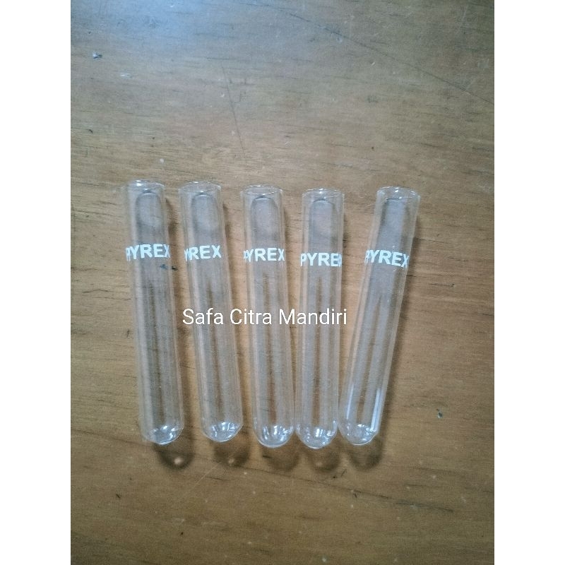 Tabung Reaksi 12x75 Pyrex / Test Tube 12x75 Pyrex Isi 5pcs