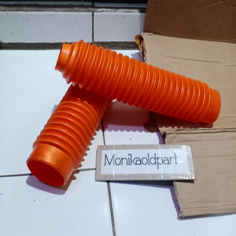 Karet Spiral KLX 150 Karet Boot Shock Depan klx150 Warna Orange