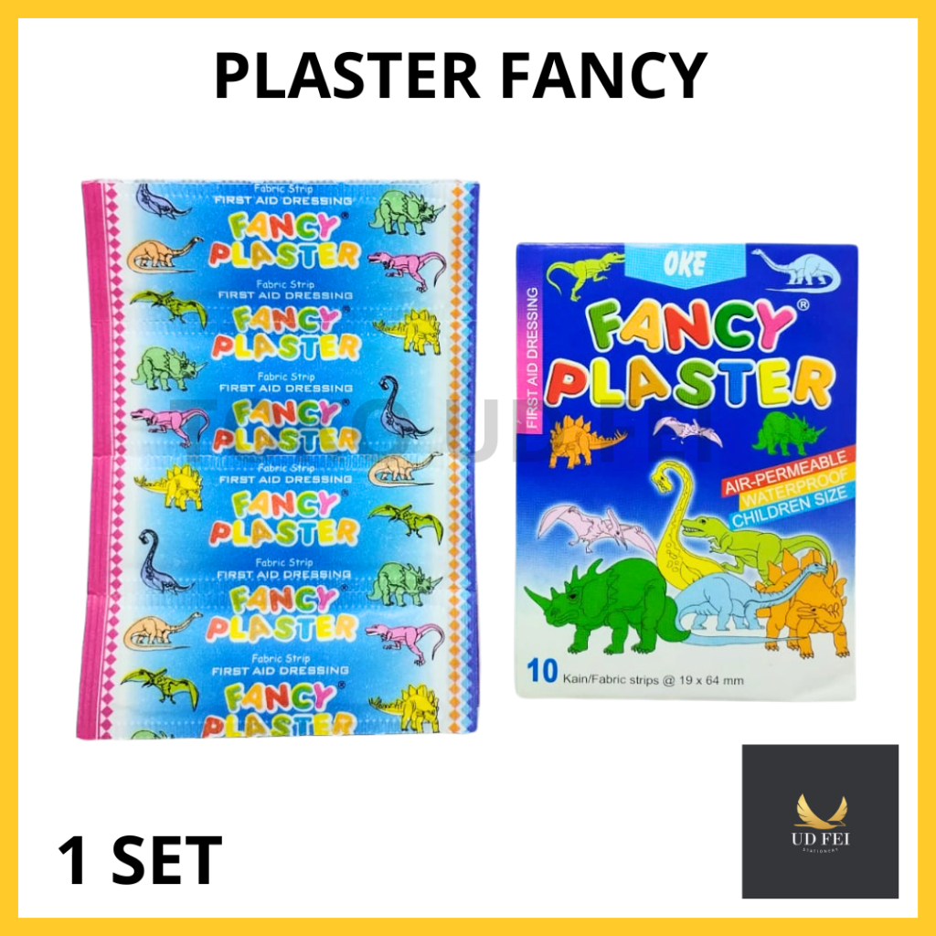 (1 SET) Plaster Fancy/ Okeplast Fancy Plaster Animal /Plester Luka Karakter Kids Plester Anak Anti A