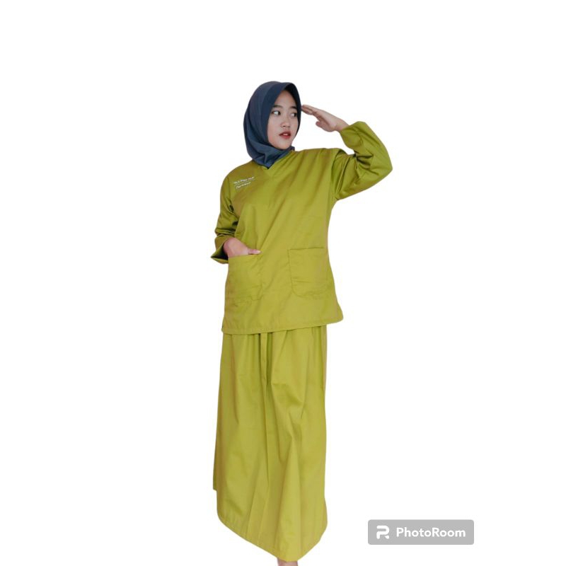 Set Rok Toyobo / baju ok oka lengan panjang setelan rok