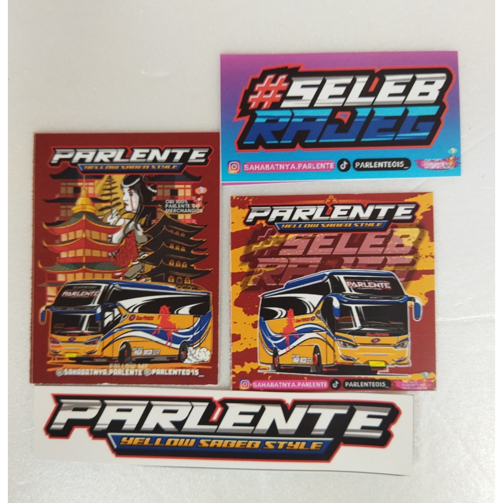 

paket stiker parlente asli unit