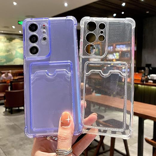 CASE COMPATIBLE FOR SAMSUNG A13 4G A23 4G 5G A03S ANTI CRACK CANDY CLEAR POCKET SLOT WALLET