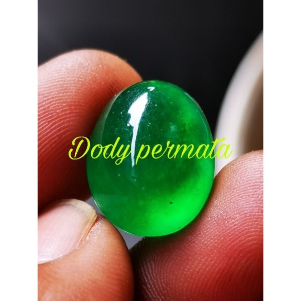 Batu permata natural giok burma beserta memo