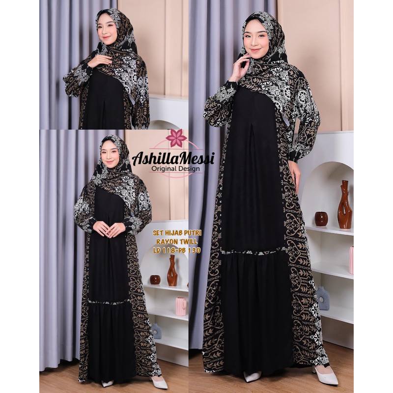 Almira set hijab rayon ori ashilla messi