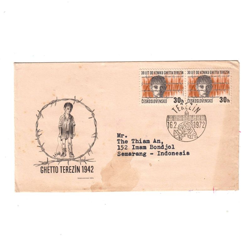 

Sampul Hari Pertama (SHP) Cap pos 1972 Terkirim dari Ceko ke Indonesia - Motif 3