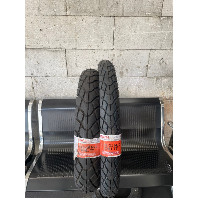 KENDA K761 275-21 & 4.10-18 depan belakang