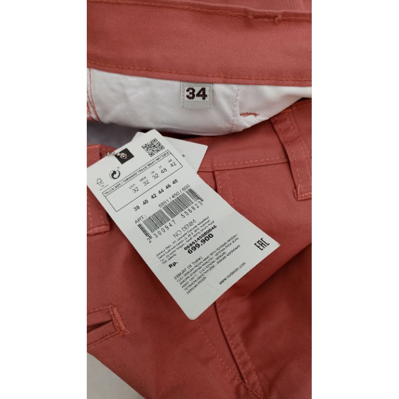 Skinny Jeans Chino No Denim Original Slim fit Size 34