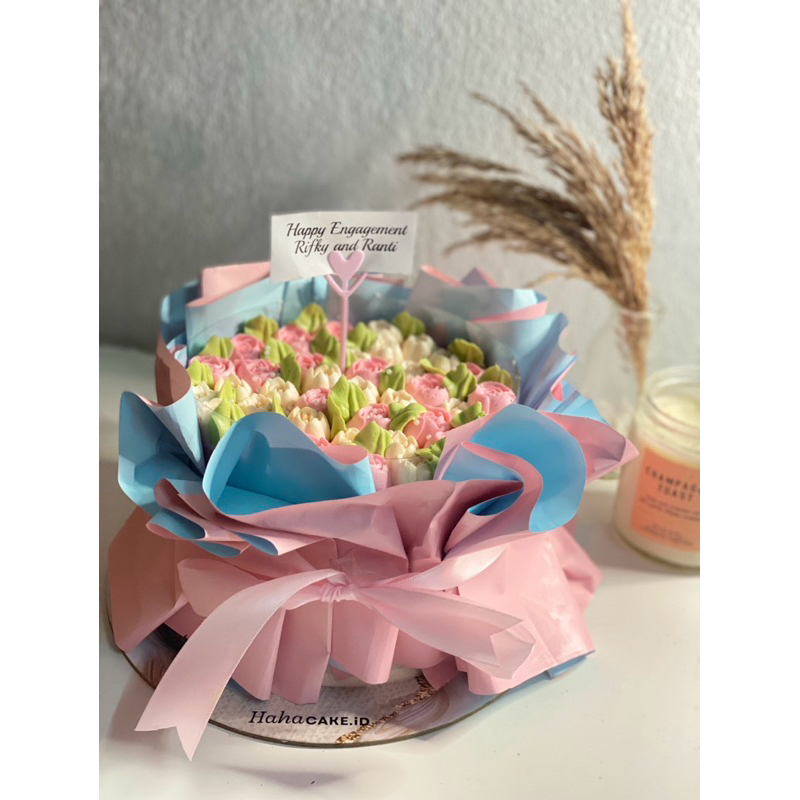 

custom mini cake bouquet flower/flower bouquet cake custom/kue ulang tahun bunga