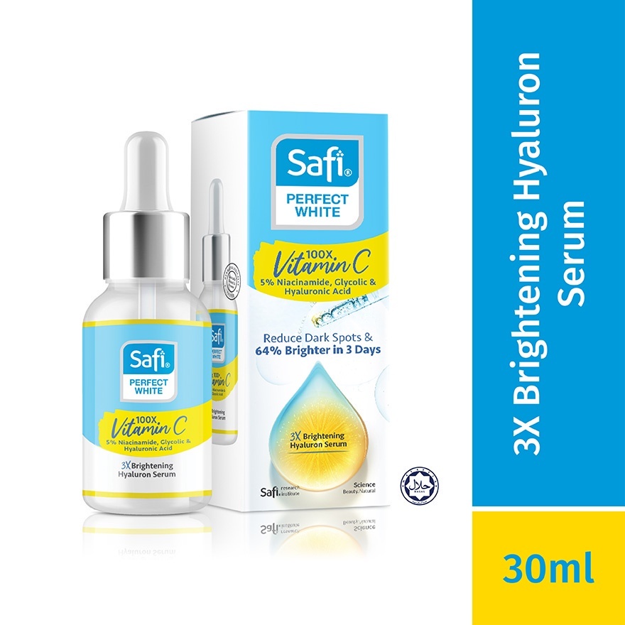 Safi Perfect White Serum Elixir | Serum Penghilang Bekas Jerawat Hitam | Flek Hitam Dark Spot Wajah