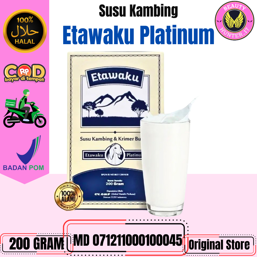 

Etawaku Platinum Susu Kambing Etawa Original Membantu Masalah Pernapasan & Persendian Tulang