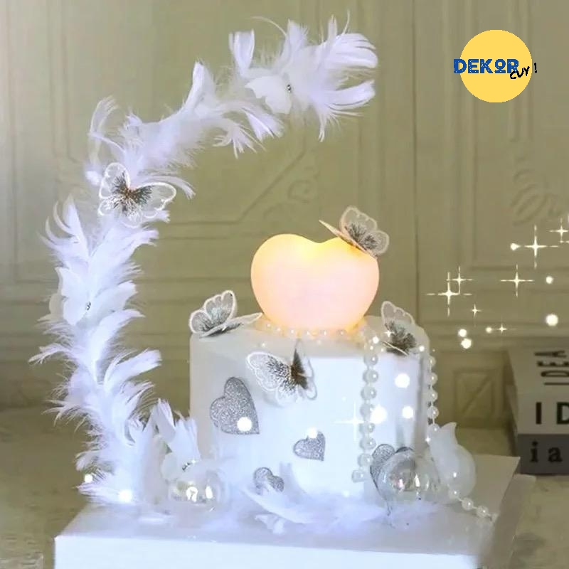 TOPPER BOLA LOVE ESTETIK hiasan kue ulang tahun aesthetic birthday cake dekorasi kue toko perlengkap