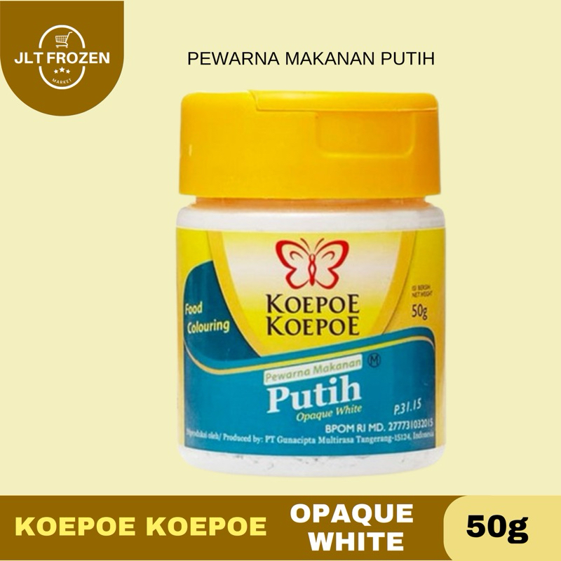 

Koepoe Koepoe Food Coloring Opaque White / Pewarna Putih Makanan / Pemutih Makanan - 50g