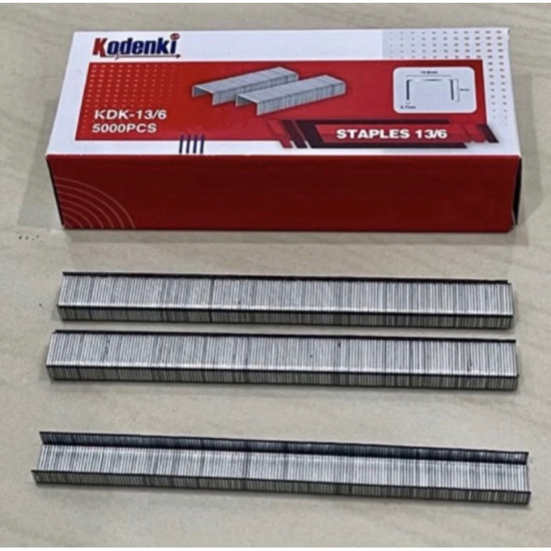 

KODENKI 13/6 isi 5000pcs Anak hekter staples 6mm kodenki anak hakter tembak 6 mili 5000pis