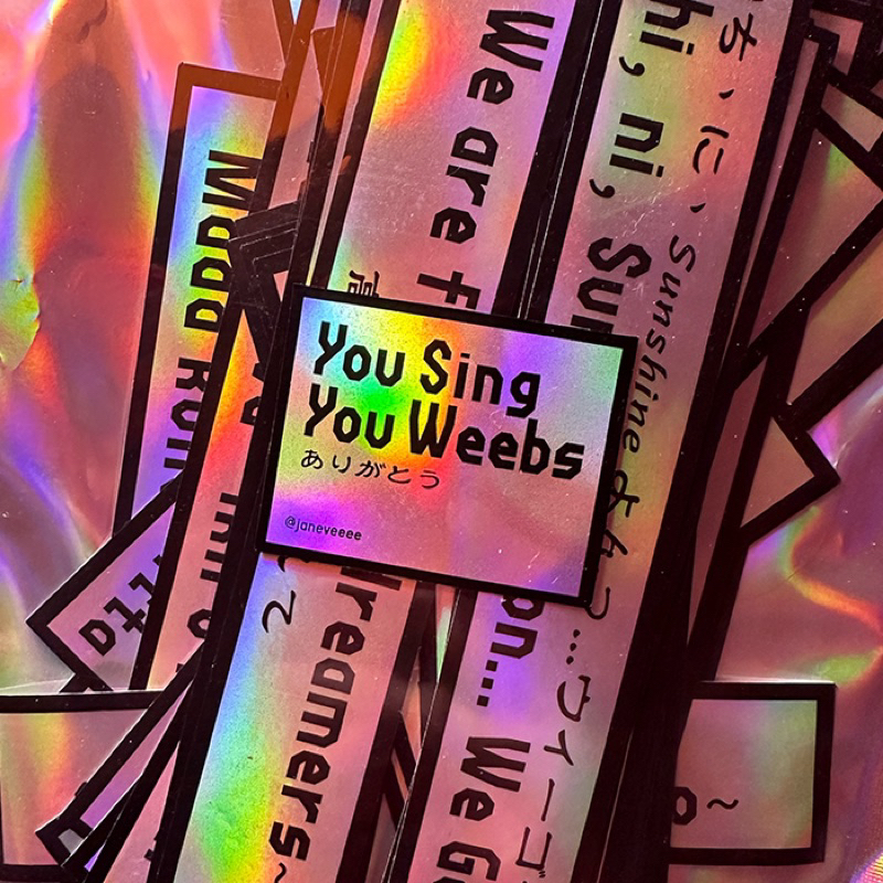 

Sticker Lagu Anime Jepang Wibu Hologram BESAR