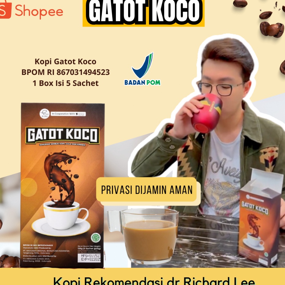 

SALE Kopi Gatot Koco By dr Richard Lee Kopi Gatot Koco Privasi Aman