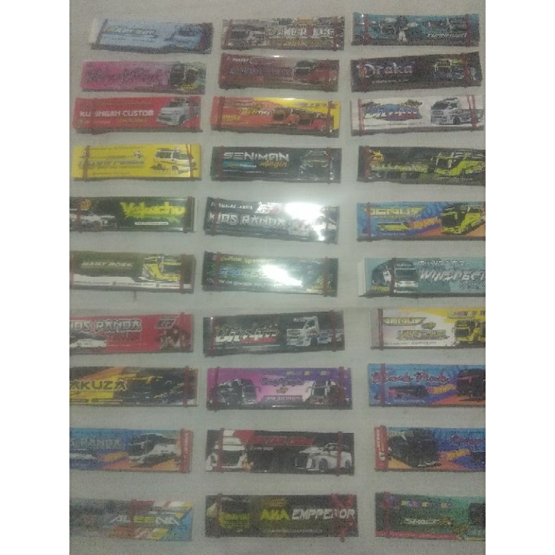 

stkier bus basuri campuran 30 stiker